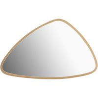 Templar Pebble Design Copper Finish Round Wall Mirror - Brown