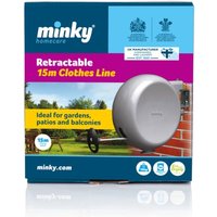 Minky 15m retractable clothes line - Grey