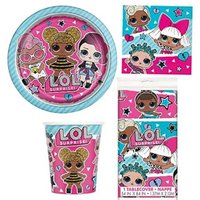 LOL party Tableware for 8 kids - LOL Partytableware