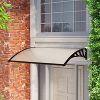 Outdoor Curved Shielded Rain Shelter - Black / 150cm