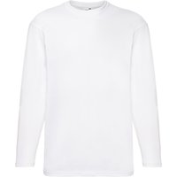 Mens Crew Neck Long Sleeve T-Shirt - BC331 - White / XL / White