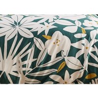 Sleepdown, Sleepdown Arren English Floral Teal White Duvet Cover Set - Teal White Ochre / King Sleepdown, Sleepdown Arren English Floral Teal White Duvet Cover Set - Teal White Ochre / King