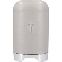 KitchenCraft Lovello Textured Geo Metal Tea Caddy - Yellow