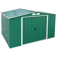 BillyOh, Partner Eco Apex Roof Metal Shed - Green / 233.4cm / 196.1cm BillyOh, Partner Eco Apex Roof Metal Shed - Green / 233.4cm / 196.1cm