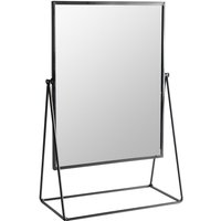 22 x 50cm Rectangle Makeup Mirror - Black / 1