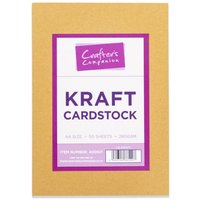 Crafters Companion, Kraft Cardstock Pack - Natural Crafters Companion, Kraft Cardstock Pack - Natural