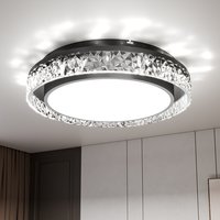Round Acrylic Flush Mount LED Ceiling Light - Cool White