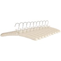 Padded Satin Clothes Hangers - White / 0.5kg