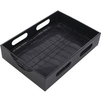 Black Steel Cabinet Pull-Out Bowl Rack - Black