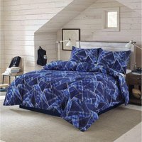 Scott Duvet Cover Set - Blue / Single
