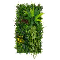 Artificial Plant Wall Tiles - Green / 1 / Polypropylene / 50x100cm