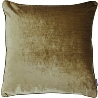 Luxe Velvet Piped Cushion 55 x 55cm - Gold / Polyester