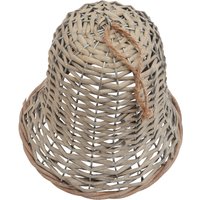 Extra Large Wicker Bell Decoration - Brown