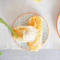 Hand-Printed Side Plates - 18cm - Pack of 6 - Blue