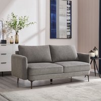 Sofia Modern Scandi Style Fabric Sofa - Mocha / 3