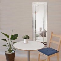 RydalMirrorOutlet Triple Bevel Edge Square Cornered Mirror 120 x 40cm - All glass