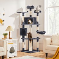Yaheetech Large Cat Tower with Condos - Dark Grey