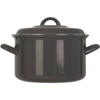 Porter Grey Enamel 20cm Casserole Dish - Grey