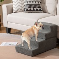 4-step Dog Stairs - Grey