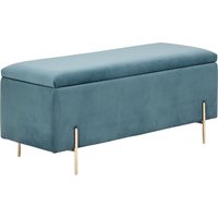 Mystica Ottoman Storage Bench - Teal