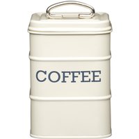 Living Nostalgia Antique Cream Coffee Tin - Yellow