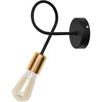 Oxford Wall Lamp Black Copper 25cm - Black