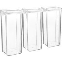 Argon Tableware, 1.8 Litre Food Storage Containers Pack of 3 - White Argon Tableware, 1.8 Litre Food Storage Containers Pack of 3 - White