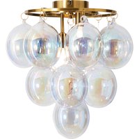 Visconte Maiori Ceiling Light with Iridescent Shades - Brass