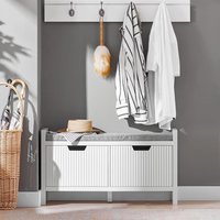 Benon Storage Bench - White