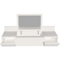 Zakkum Makeup Vanity Table with Mirror Wall Mounted - White