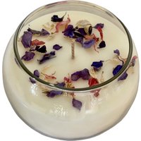 Hyacinth Scented Organic Wax Bowl Candle - White