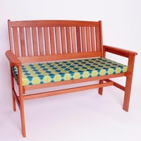 Water Resistant Bench Pad 4 Seater - Green