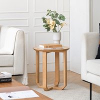 Forbes Solid Wood Side Table - Blonde Natural