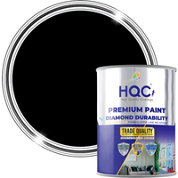HQC Masonry Touch Up Paint - Repair Paint for Brick, Concrete, and Pebbledash - Black / Matt / 2.5l