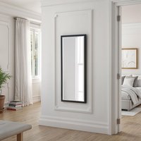 Eternity Full Length Bevelled Mirror - Black / 156.5x65cm