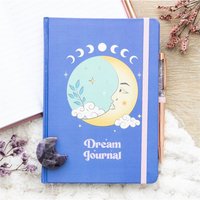 Celestial Dreams Journal With Amethyst Pen - Blue