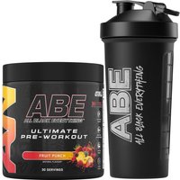 ABE Pre Workout Powder 375g with ABE Shaker 400ml - Fruit Punch / Fruit Punch