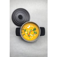 MasterClass 4pc Cookware Set with 5L Casserole Dish 3 Pan Sleeves - Grey