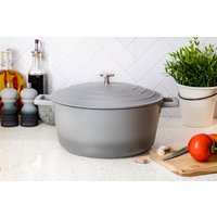 MasterClass 2pc Casserole Set with 4L 5L Cast Aluminium Dishes, Ombre Grey - Grey