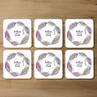 Follow Your Heart Coaster - Pink