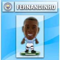 SoccerStarz Man City Fernandinho-HomeKit 2020 version 5cm Figure - Blue