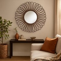 Marseille Champagne Tapered Wall Mirror - Black