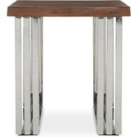 Hampstead Acacia Wood Top Side Table - Brown