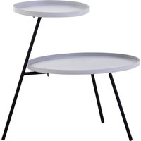 Trosa Two Shelf Grey and Black Side Table - Grey