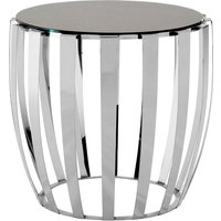 Yasmin Stainless Steel Side Table - Silver
