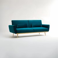 Hatton Green Velvet Sofa Bed - Green