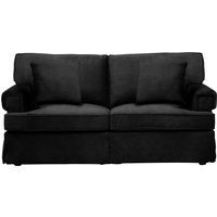 Ralph Two Seat Black Velvet Sofa - Black