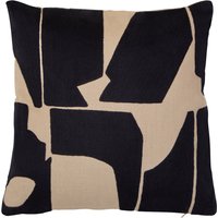 Bosie Ozella Black and Natural Square Cushion - Black & Natural
