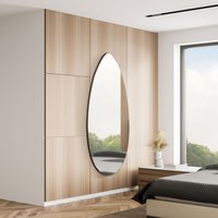 Frameless Glass Wall Mirror - Silver