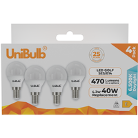 UniBulb LED Golf E14 SES 470lm 6500K - Daylight / 4